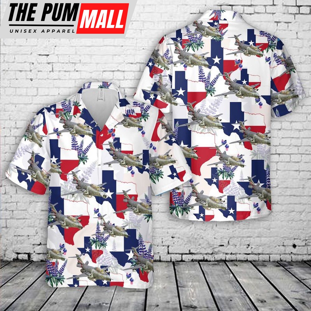 Air Force Hawaiian Shirt, Texas Air National Guard 147th FIG Reconnaissance Wing McDonnell Douglas RF-101J ‘Voodoo’ Hawaiian Shirt, Veteran Hawaiian Shirt