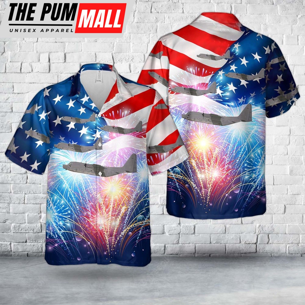 Air Force Hawaiian Shirt, US Air Force 15th Special Operations Squadron MC-130H Combat Talon II, 4th Of July Hawaiian Shirt, Veteran Hawaiian Shirt