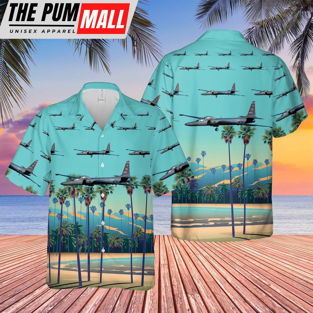 Air Force Hawaiian Shirt, US Air Force 1st Reconnaissance Squadron Lockheed U-2S Hawaiian Shirt, Veteran Hawaiian Shirt
