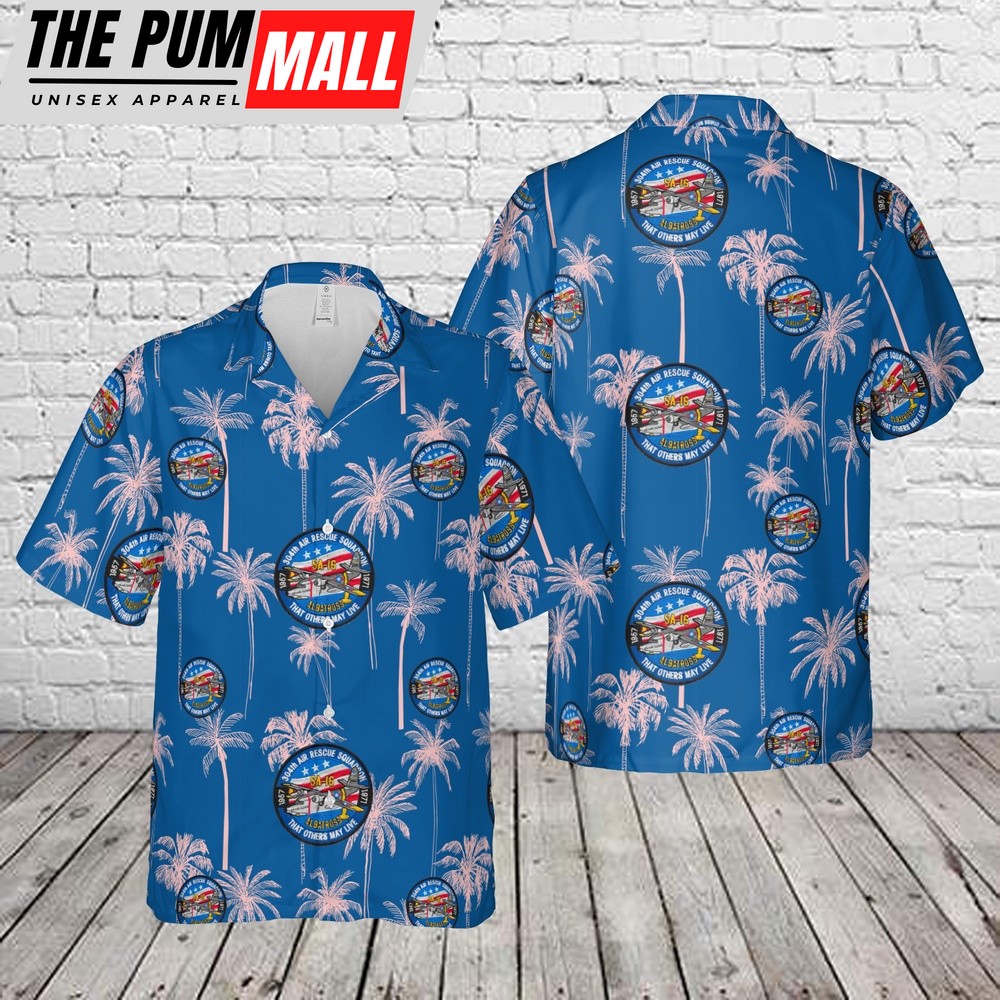 Air Force Hawaiian Shirt, US Air Force 304th Air Rescue Squadron Flying SA-16 Albatross Hawaiian Shirt, Veteran Hawaiian Shirt
