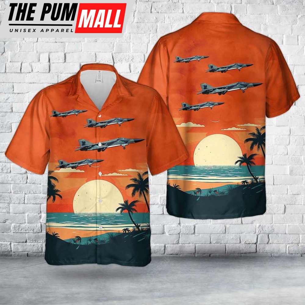 Air Force Hawaiian Shirt, US Air Force 380th Bombardment Wing (Medium), 528th Bombardment Squadron FB-111A; 69-6510 Hawaiian Shirt