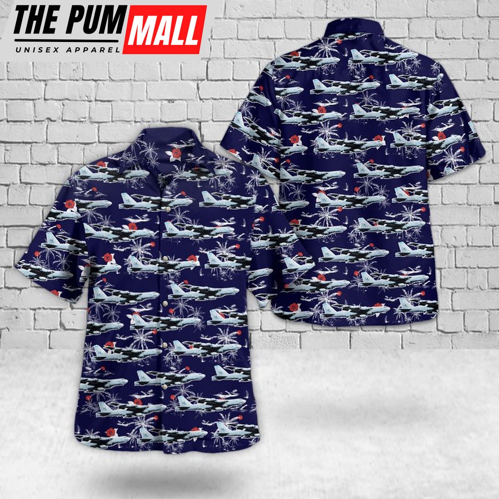 Air Force Hawaiian Shirt, US Air Force 49th Test and Evaluation Squadron B-52 Hawaiian Shirt, Veteran Hawaiian Shirt