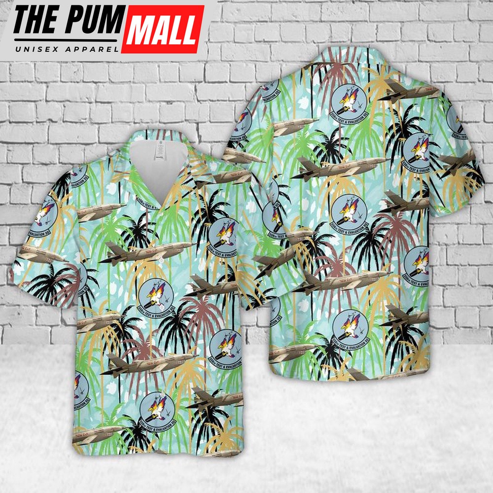 Air Force Hawaiian Shirt, US Air Force 556th Test and Evaluation Squadron Ryan AQM-34L Firebee Drone Tom Cat Hawaiian Shirt, Veteran Hawaiian Shirt