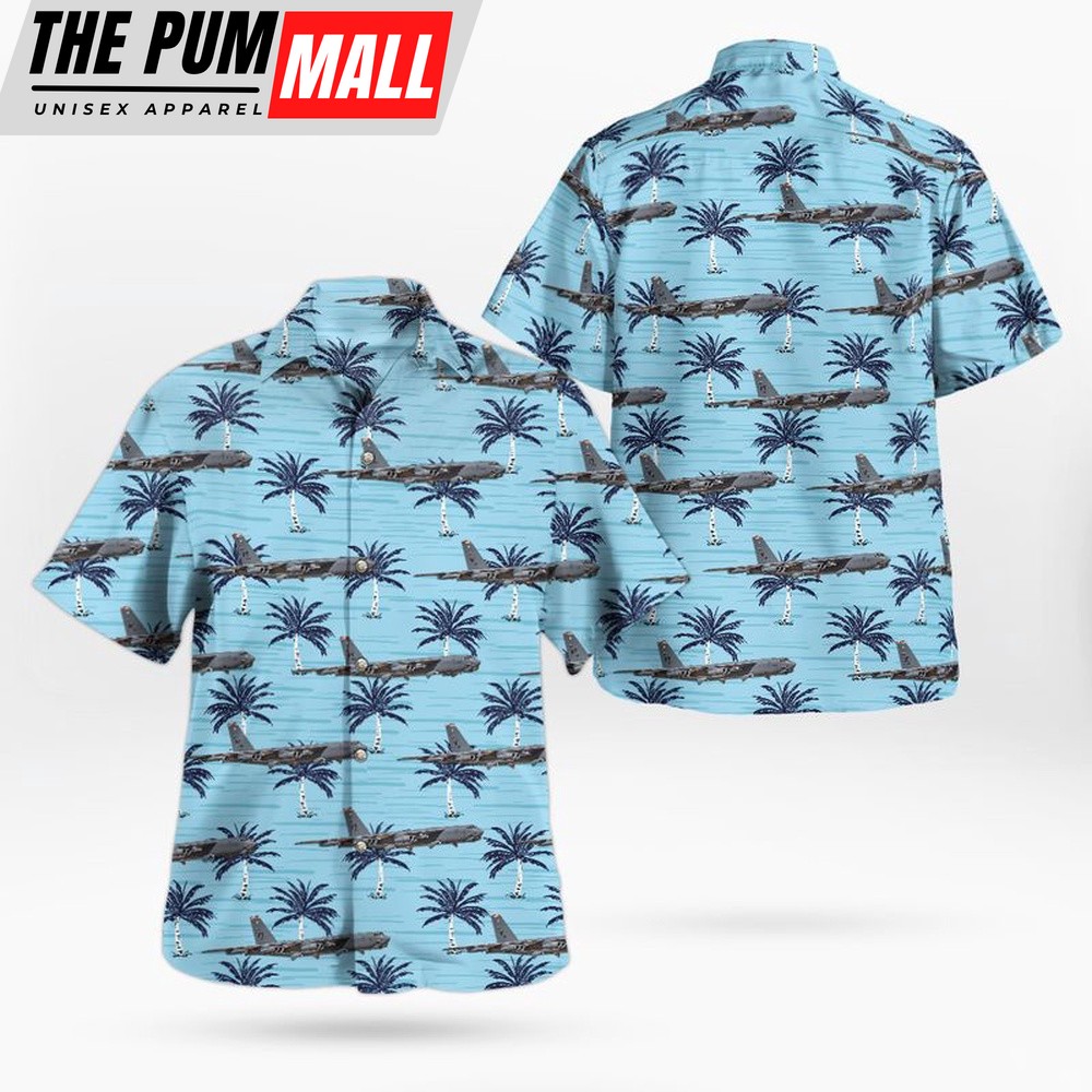 Air Force Hawaiian Shirt, US Air Force 5th Bomb Wing Boeing B-52 Stratofortress Hawaiian Shirt, Veteran Hawaiian Shirt