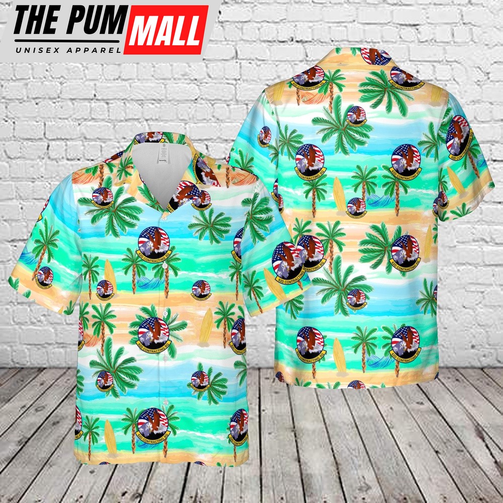 Air Force Hawaiian Shirt, US Air Force 62d Contracting Squadron Hawaiian Shirt, Veteran Hawaiian Shirt