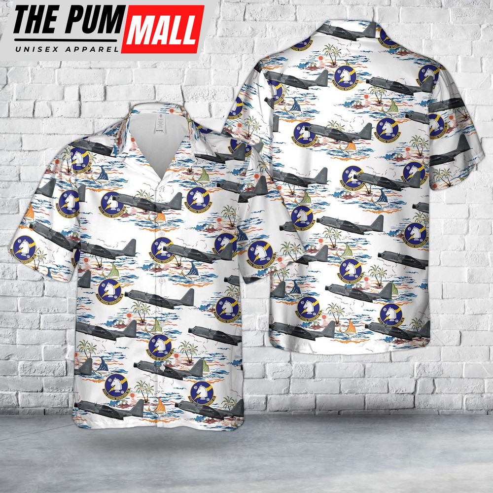 Air Force Hawaiian Shirt, US Air Force 64-0523, MC-130E Combat Talon 1, 711th SOS, 919th SOW Hawaiian Shirt, Veteran Hawaiian Shirt