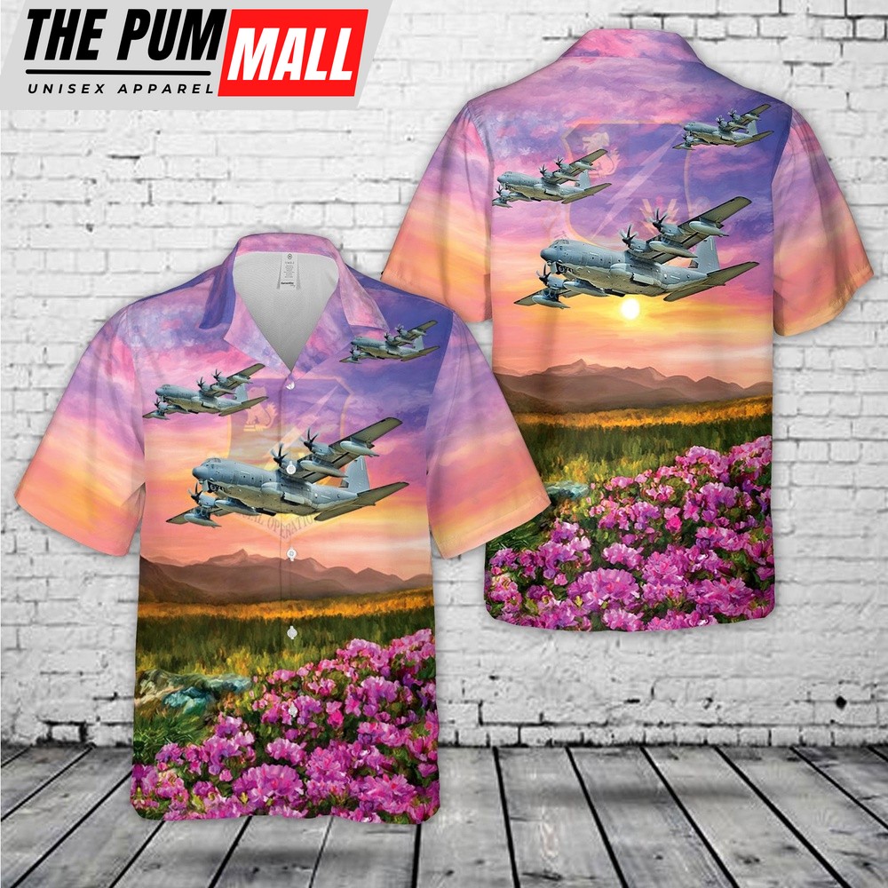 Air Force Hawaiian Shirt, US Air Force 752nd Special Operations Group MC-130J Commando II Hawaiian Shirt, Veteran Hawaiian Shirt