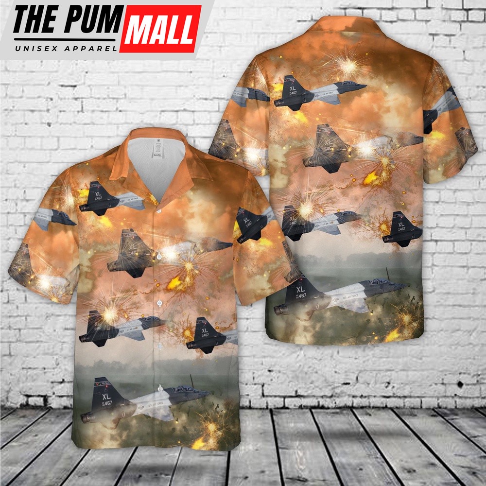 Air Force Hawaiian Shirt, US Air Force 87th Flying Training Squadron T-38s Hawaiian Shirt, Veteran Hawaiian Shirt