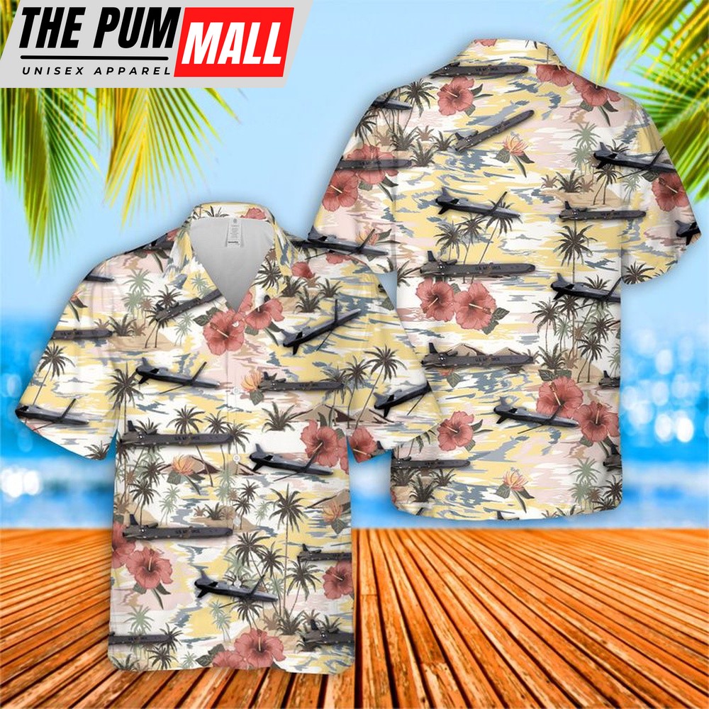 Air Force Hawaiian Shirt, US Air Force AGM-86 ALCM Hawaiian Shirt, Veteran Hawaiian Shirt