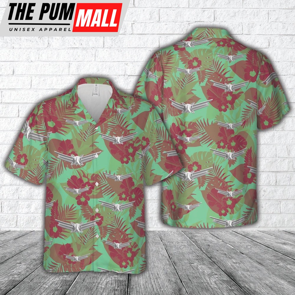 Air Force Hawaiian Shirt, US Air Force basic space operations badge Hawaiian Shirt, Veteran Hawaiian Shirt