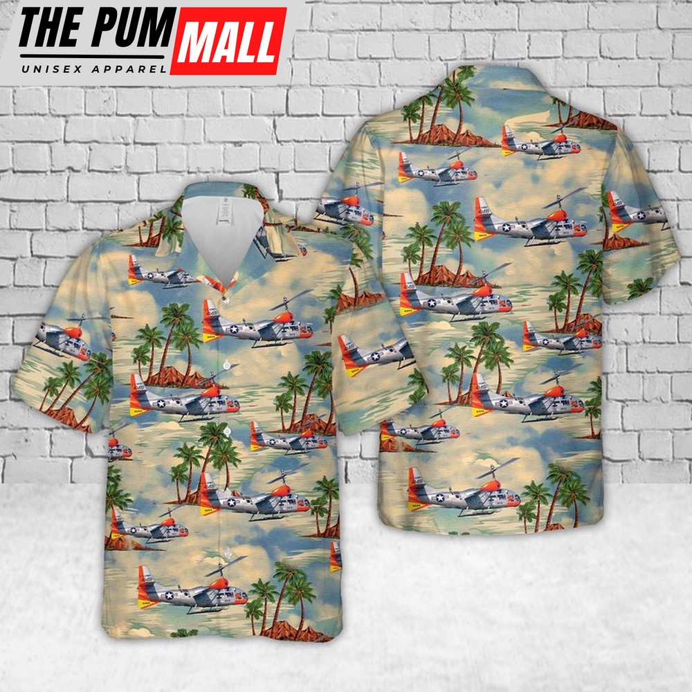 Air Force Hawaiian Shirt, US Air Force Bell Helicopter Textron XV-3 Hawaiian Shirt, Veteran Hawaiian Shirt
