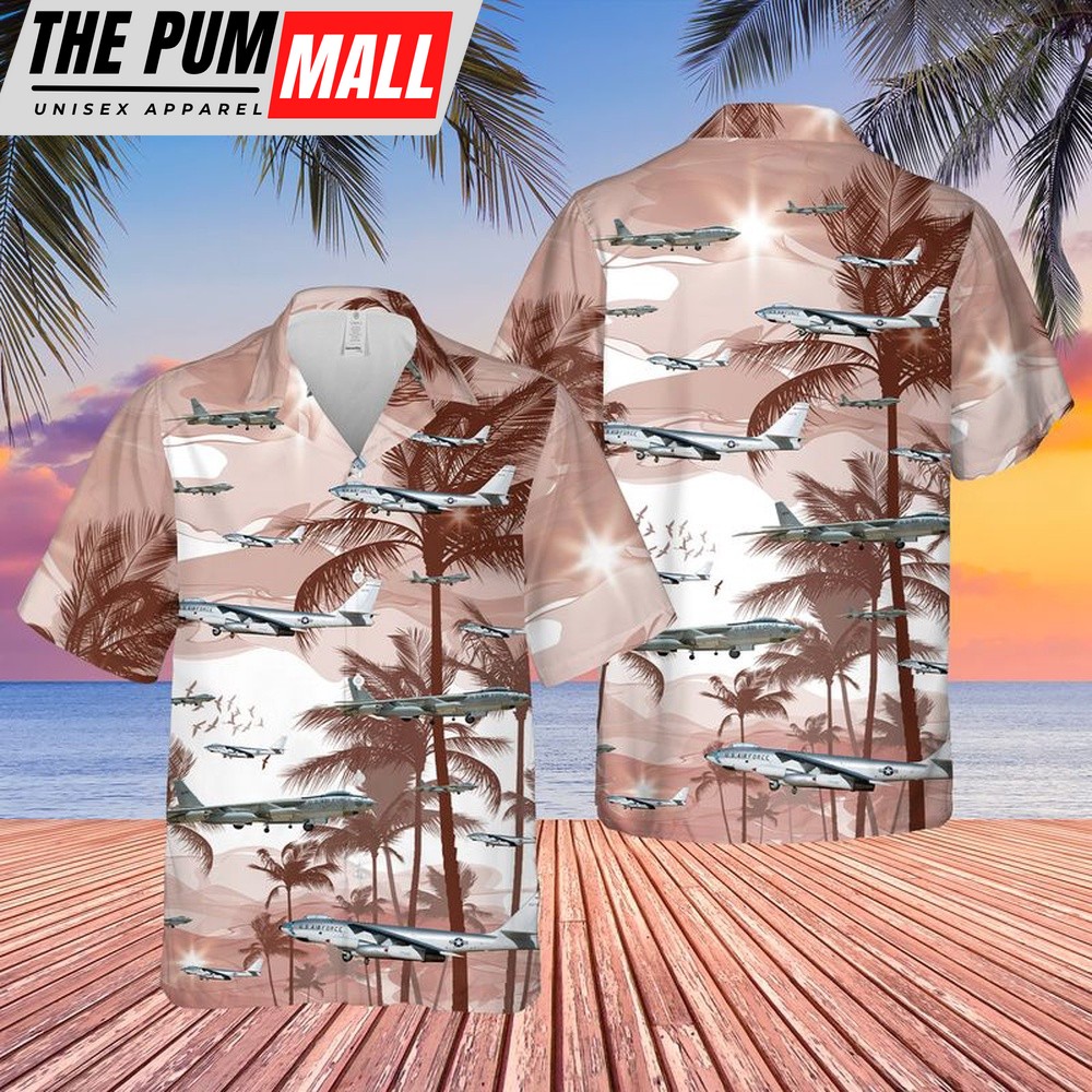 Air Force Hawaiian Shirt, US Air Force Boeing B-47 Stratojet Hawaiian Shirt, Veteran Hawaiian Shirt