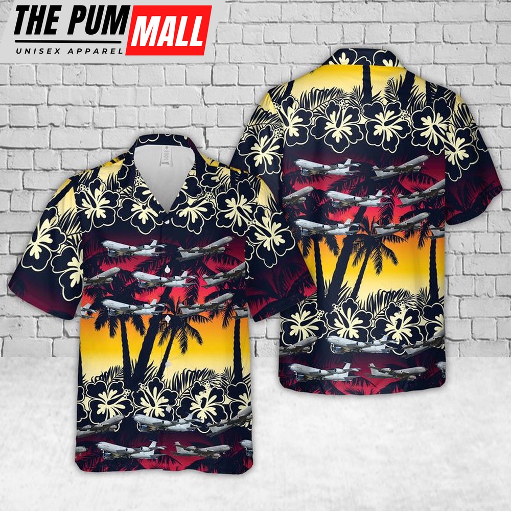 Air Force Hawaiian Shirt, US Air Force Boeing KC-135 Stratotanker Hawaiian Shirt, Veteran Hawaiian Shirt