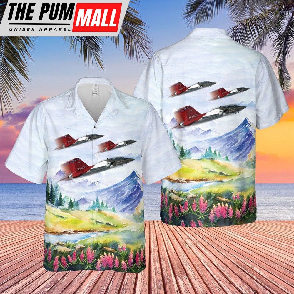 Air Force Hawaiian Shirt, US Air Force Boeing T-7 Red Hawk Hawaiian Shirt, Veteran Hawaiian Shirt