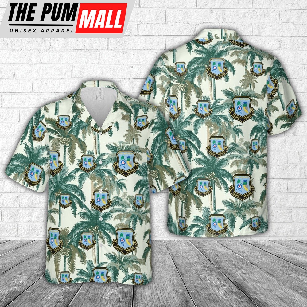 Air Force Hawaiian Shirt, US Air Force Civil Air Patrol cap Pacific Region Hawaiian Shirt, Veteran Hawaiian Shirt