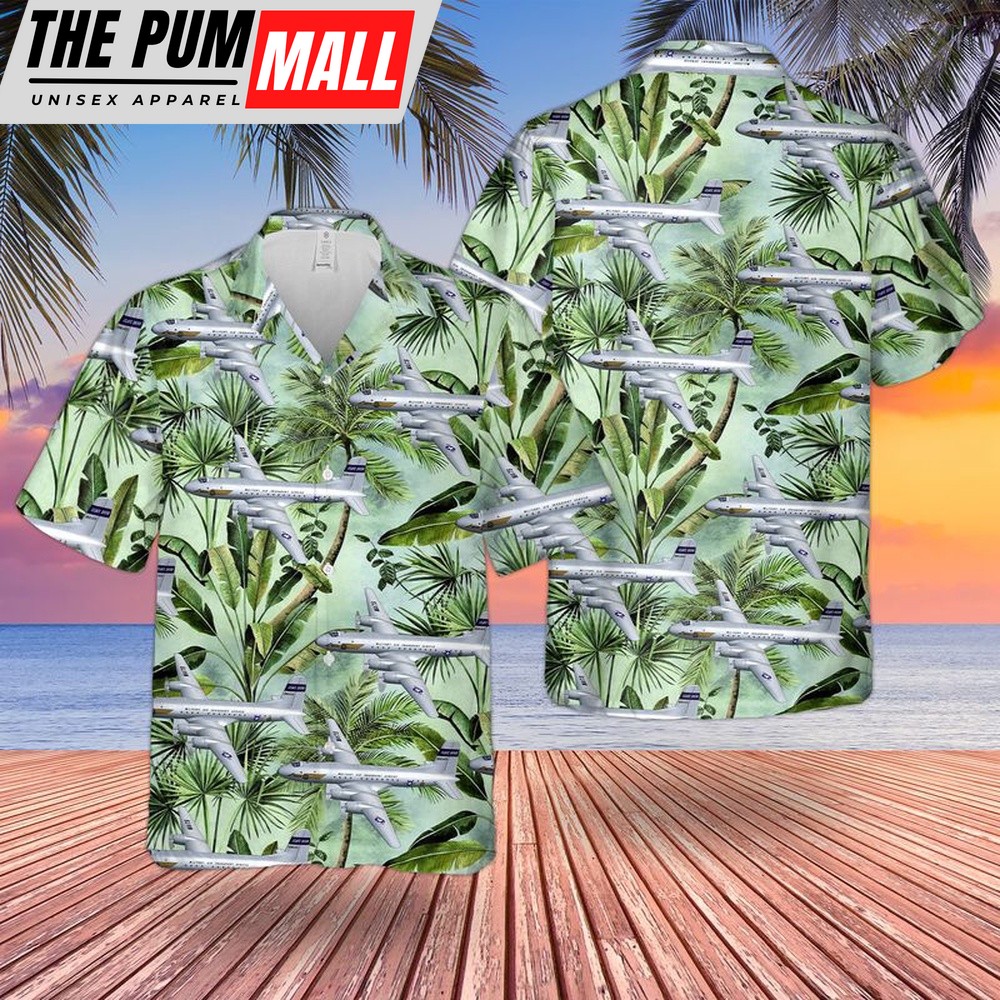 Air Force Hawaiian Shirt, US Air Force Douglas C-74 Globemaster Hawaiian Shirt, Veteran Hawaiian Shirt