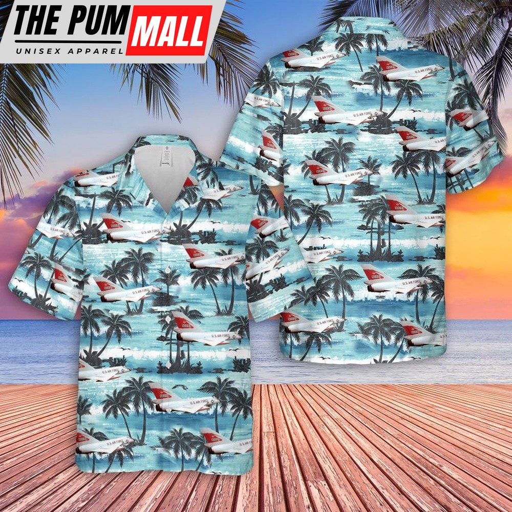 Air Force Hawaiian Shirt, US Air Force F-106A of the 87th FIS Hawaiian Shirt, Veteran Hawaiian Shirt