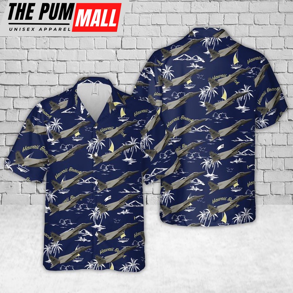 Air Force Hawaiian Shirt, US Air Force F-15C Eagle Massachusetts Air National Guard Hawaiian Shirt, Veteran Hawaiian Shirt