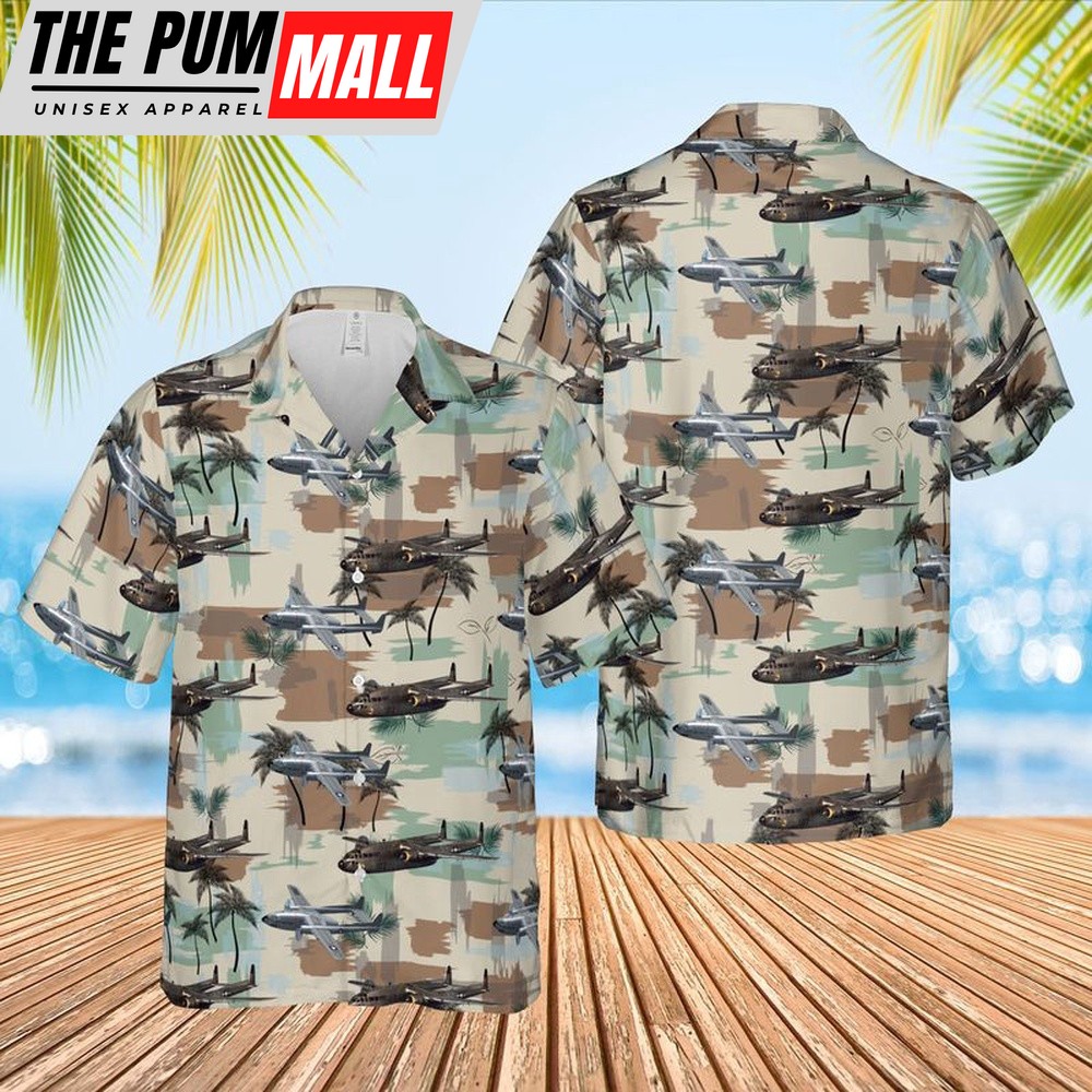Air Force Hawaiian Shirt, US Air Force Fairchild AC-119 Hawaiian Shirt, Veteran Hawaiian Shirt
