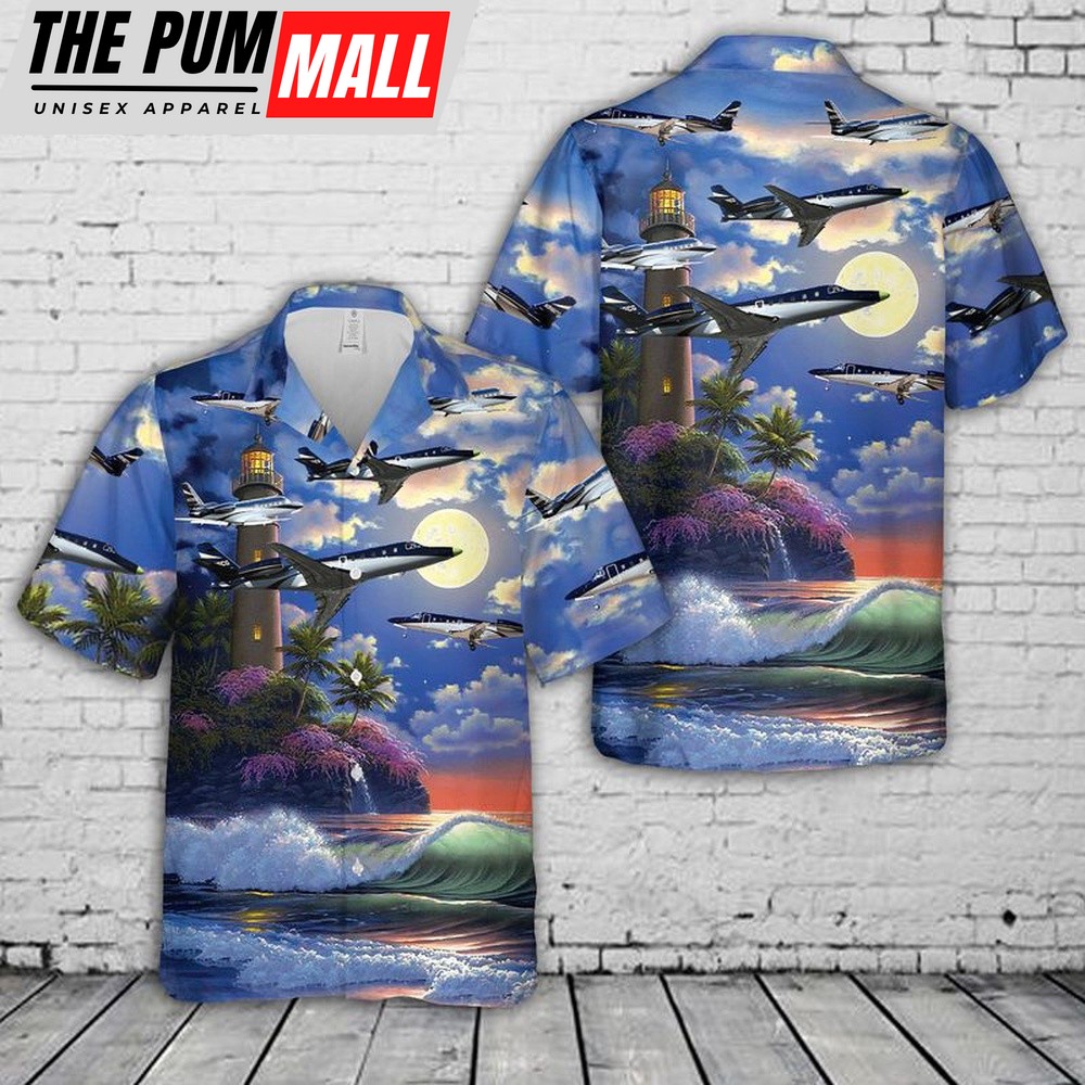 Air Force Hawaiian Shirt, US Air Force Gulfstream G100 Hawaiian Shirt, Veteran Hawaiian Shirt