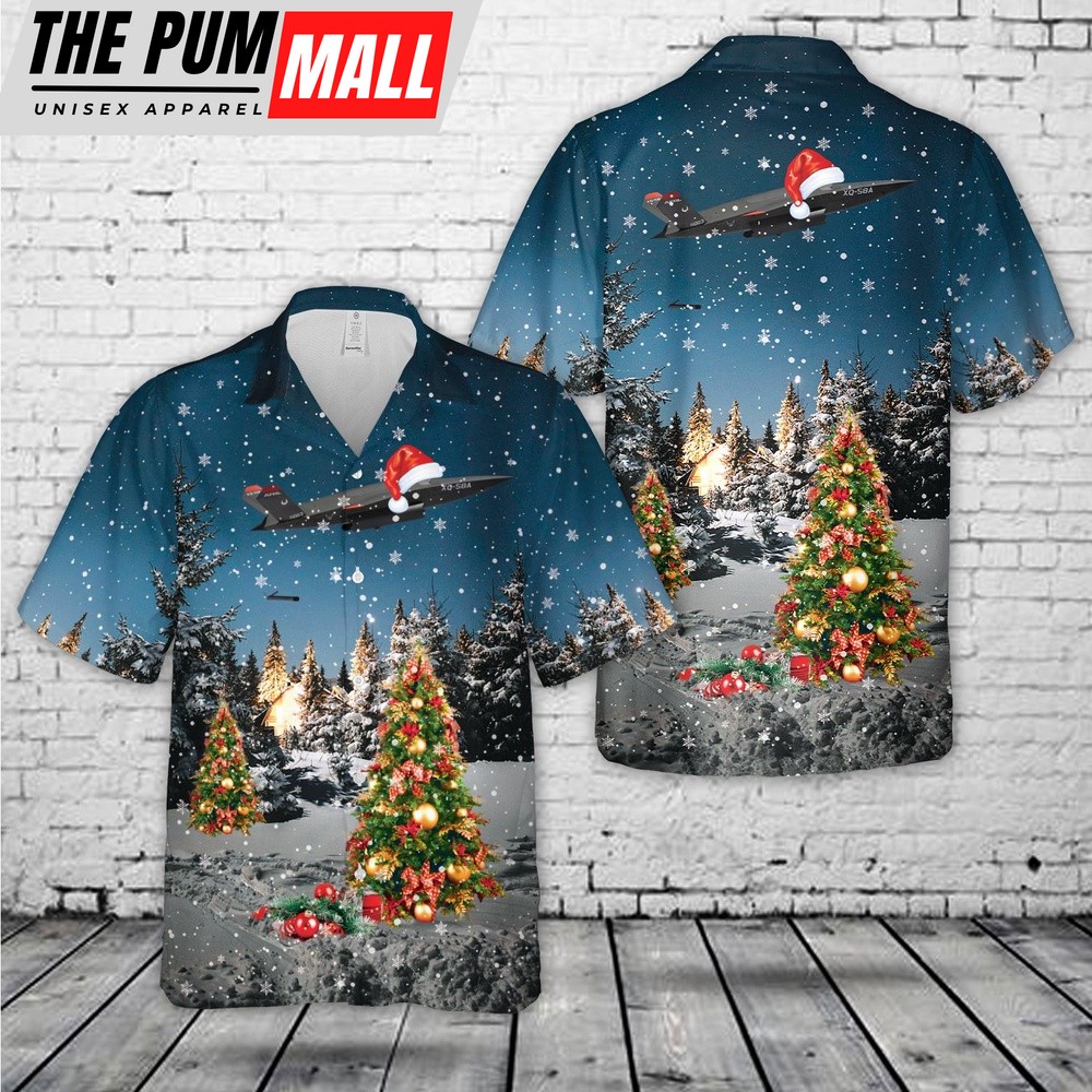 Air Force Hawaiian Shirt, US Air Force Kratos XQ-58 Valkyrie And ALTIUS-600 small unmanned aircraft system Christmas Hawaiian Shirt