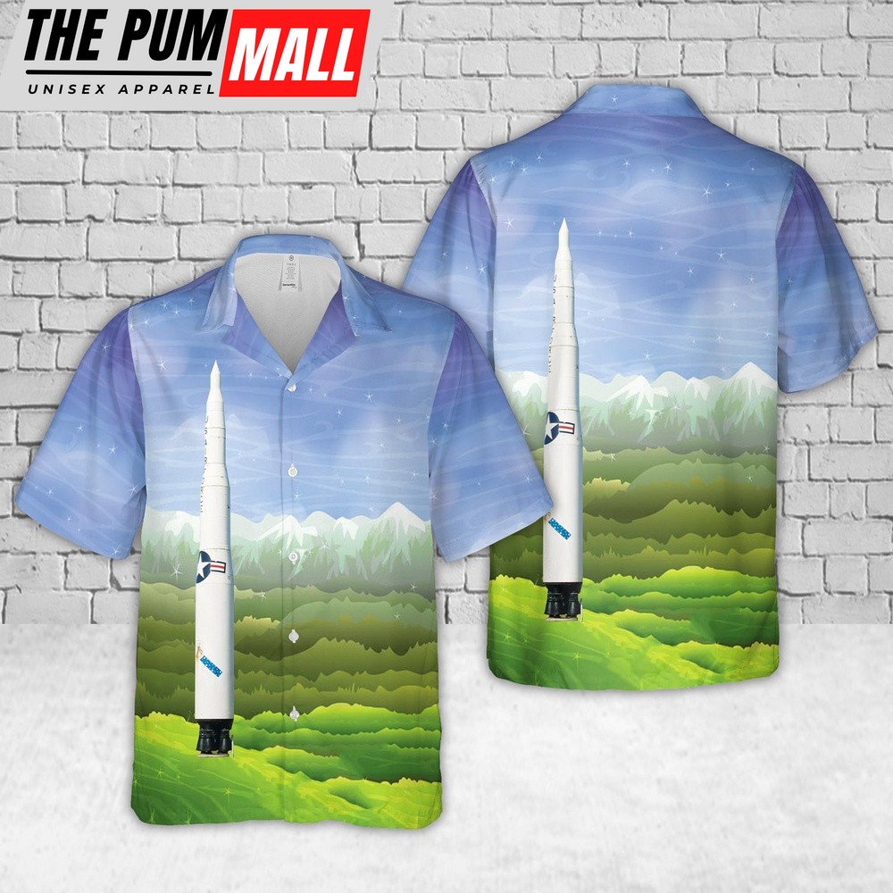 Air Force Hawaiian Shirt, US Air Force LGM-30 AB Minuteman I ICBM Hawaiian Shirt, Veteran Hawaiian Shirt