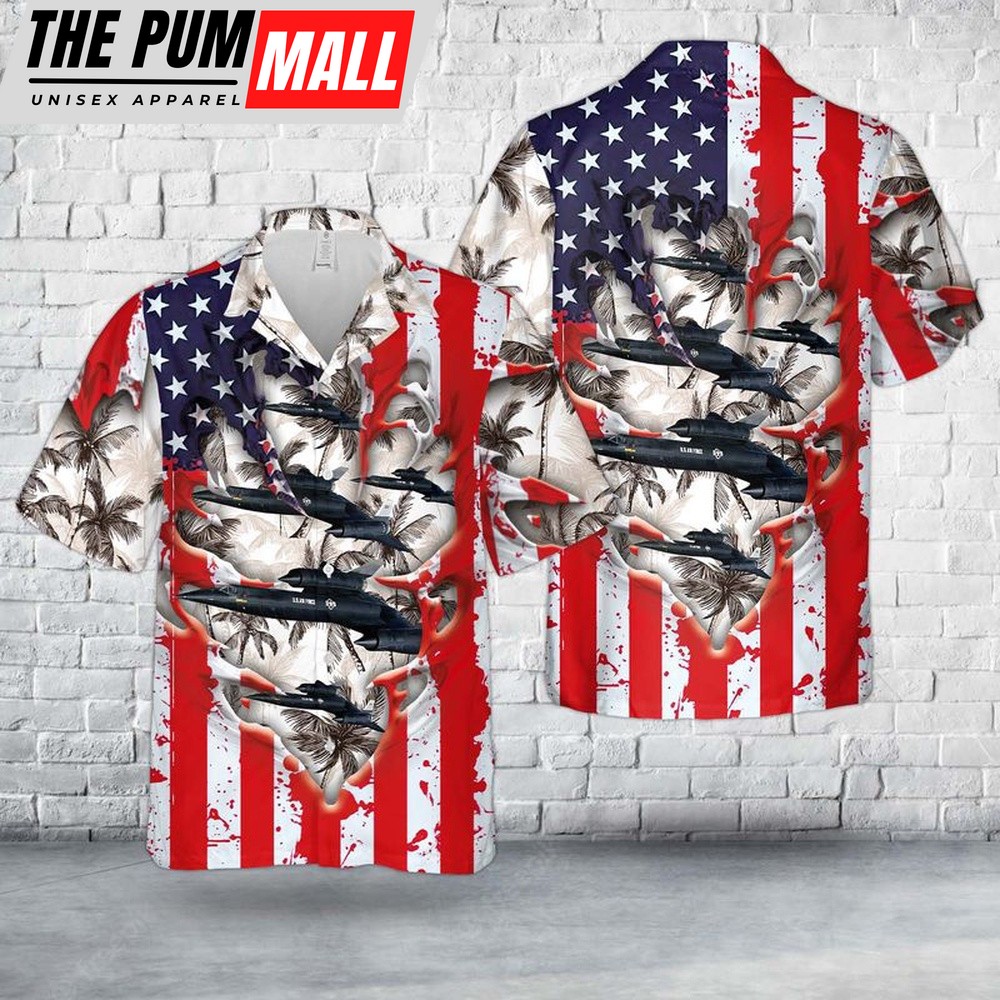 Air Force Hawaiian Shirt, US Air Force Lockheed A-12 Hawaiian Shirt, Veteran Hawaiian Shirt