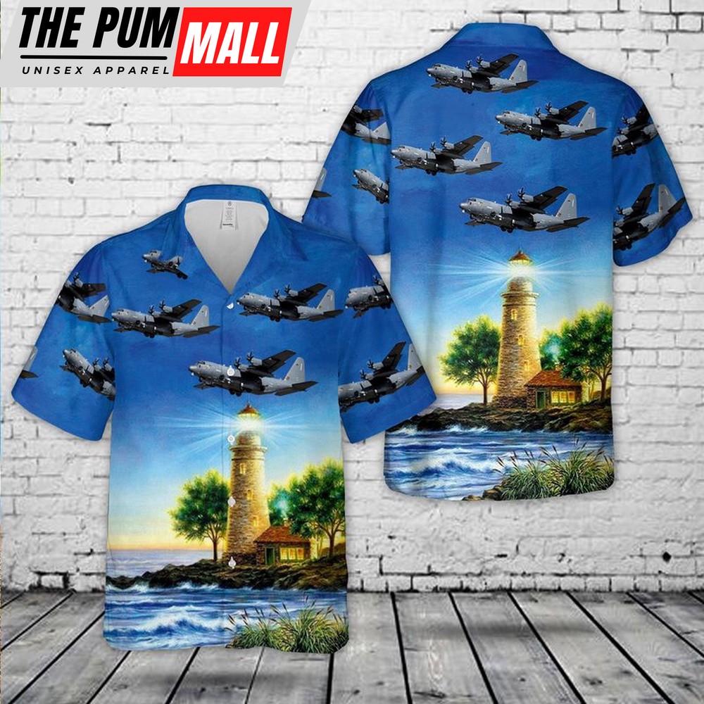 Air Force Hawaiian Shirt, US Air Force Lockheed AC-130J Ghostrider 73rd Special Operations Squadron Hawaiian Shirt