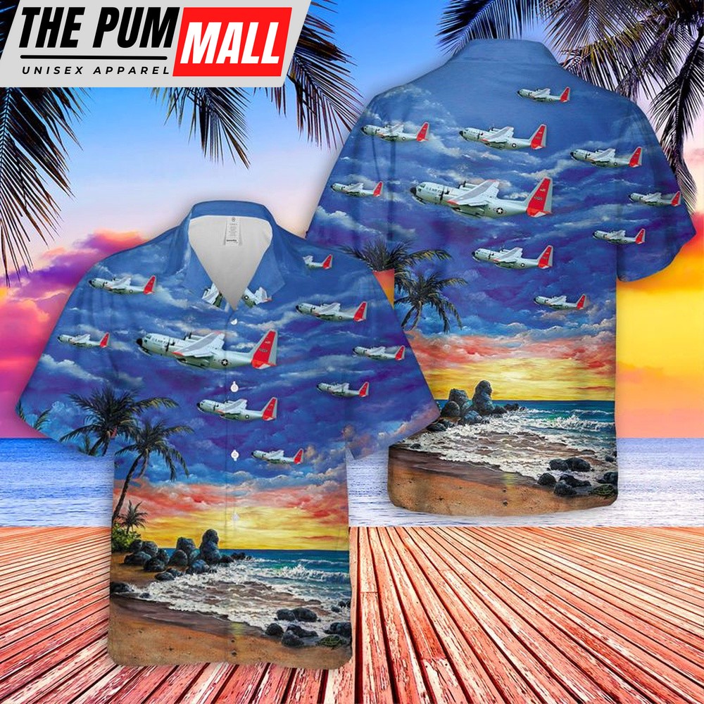 Air Force Hawaiian Shirt, US Air Force Lockheed LC-130 Hawaiian Shirt, Veteran Hawaiian Shirt