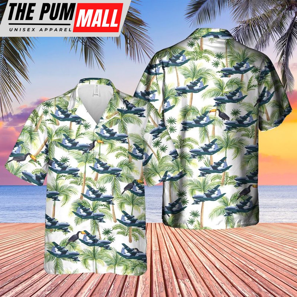 Air Force Hawaiian Shirt, US Air Force Lockheed Martin MC-130J Commando II Hawaiian Shirt, Veteran Hawaiian Shirt