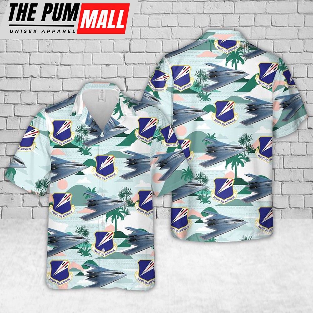 Air Force Hawaiian Shirt, US Air Force Missouri Air National Guard, 131st Bomb Wing B-2 Spirit Hawaiian Shirt, Veteran Hawaiian Shirt