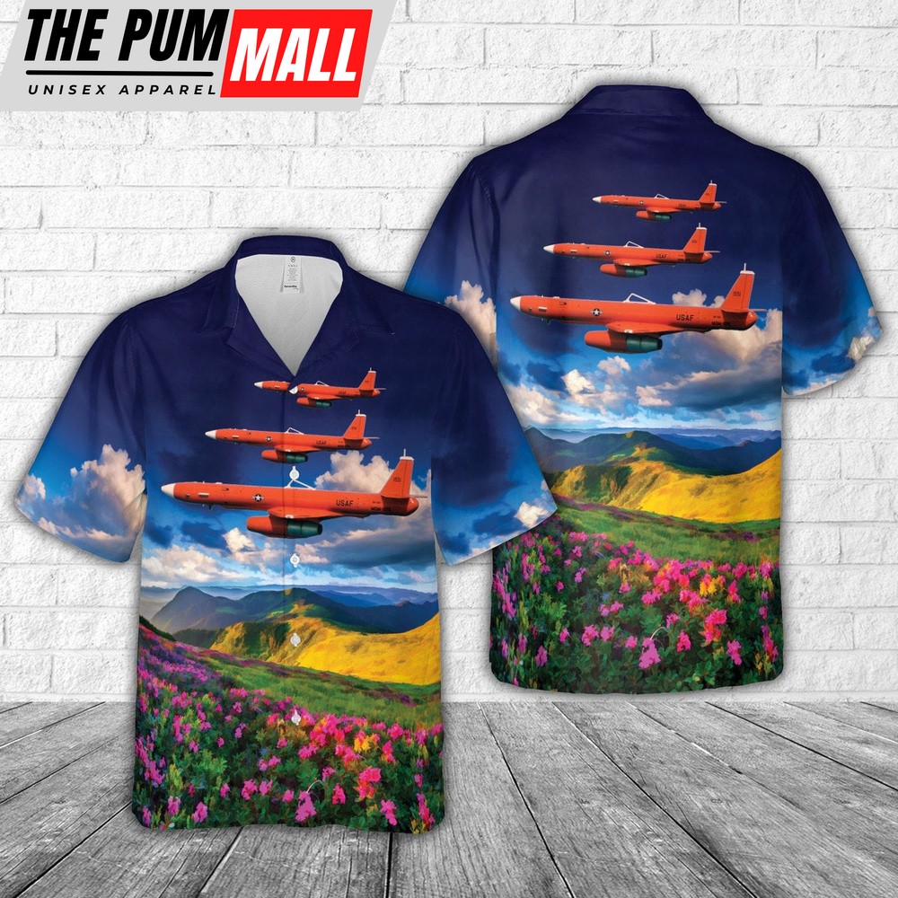 Air Force Hawaiian Shirt, US Air Force MQM-107E Streaker Hawaiian Shirt, Veteran Hawaiian Shirt