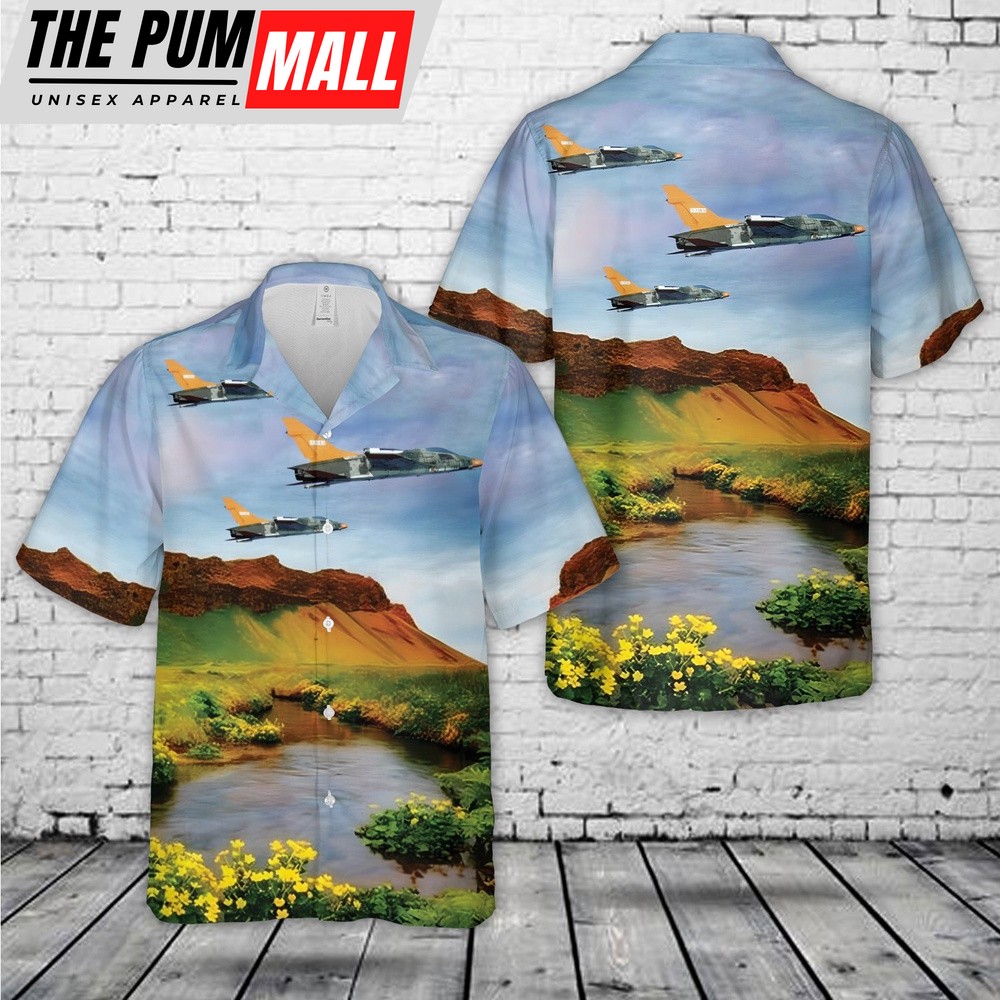Air Force Hawaiian Shirt, US Air Force North American QF-100D Super Sabre target drone (sn 56-3109) Hawaiian Shirt, Veteran Hawaiian Shirt