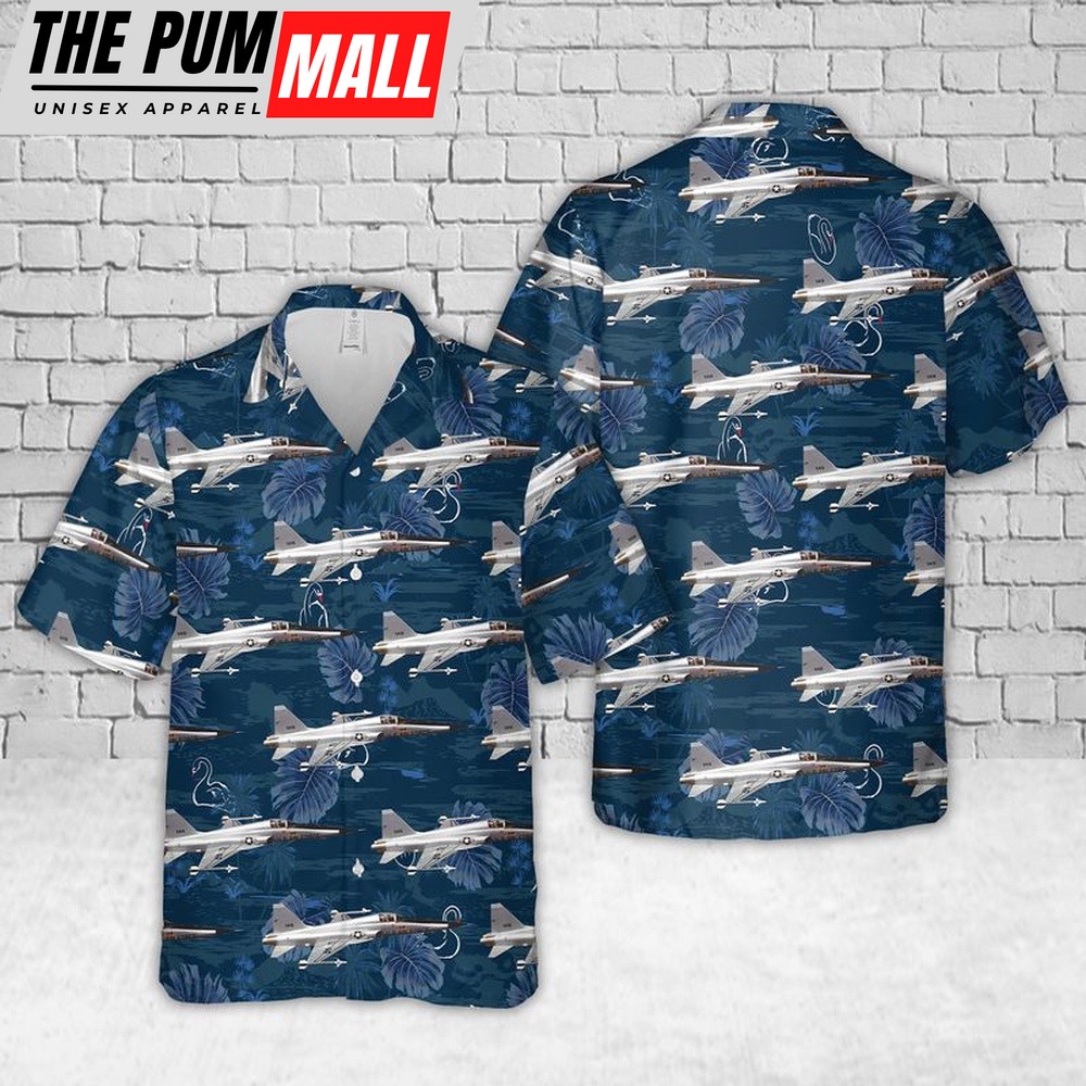 Air Force Hawaiian Shirt, US Air Force Northrop F-5E (Tail No. 11419) Hawaiian Shirt, Veteran Hawaiian Shirt