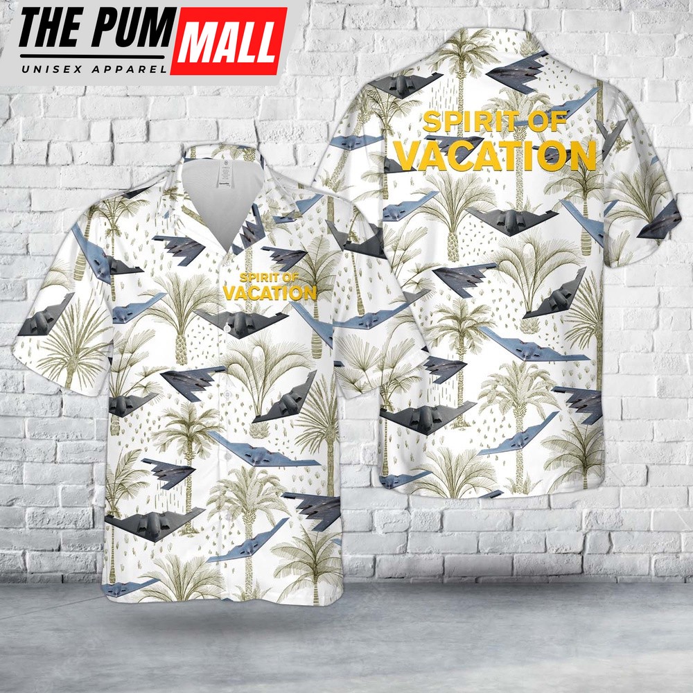 Air Force Hawaiian Shirt, US Air Force Northrop Grumman B-2 Spirit Hawaiian Shirt, Veteran Hawaiian Shirt
