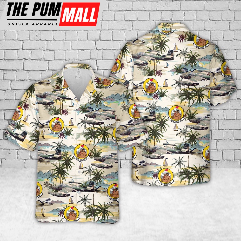 Air Force Hawaiian Shirt, US Air Force OA-37B Dragonfly aircraft from the 169th Tactical Air Support Squadron Hawaiian Shirt, Veteran Hawaiian Shirt