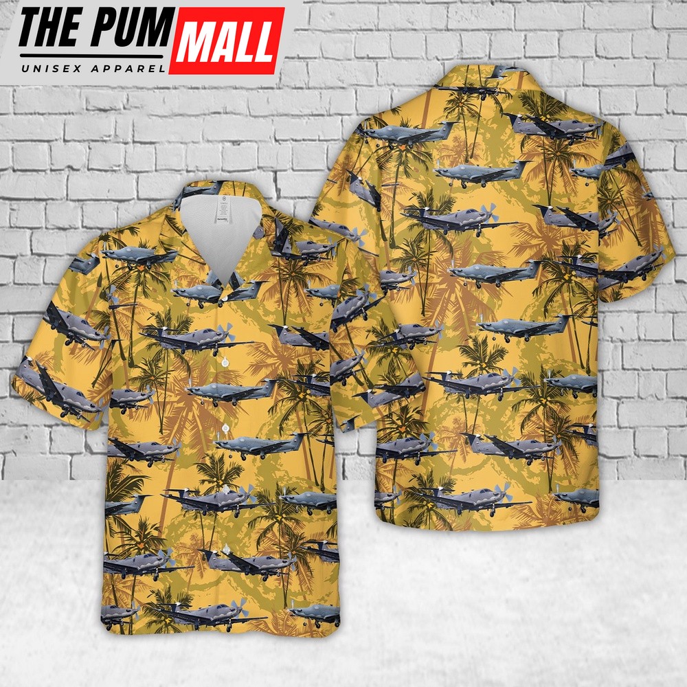 Air Force Hawaiian Shirt, US Air Force Pilatus U-28A Draco 07-0838 Hawaiian Shirt, Veteran Hawaiian Shirt