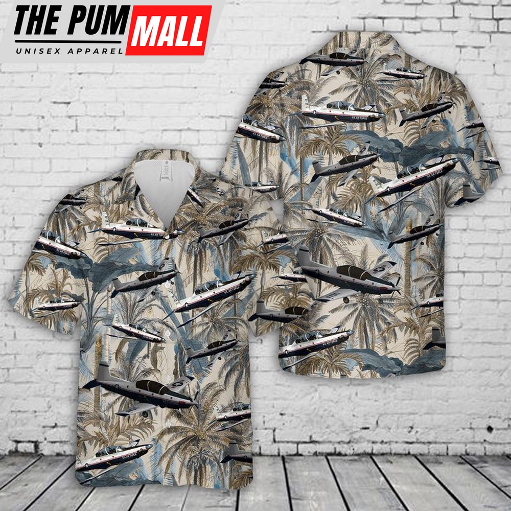 Air Force Hawaiian Shirt, US Air Force Raytheon T-6A Texan II Hawaiian Shirt, Veteran Hawaiian Shirt