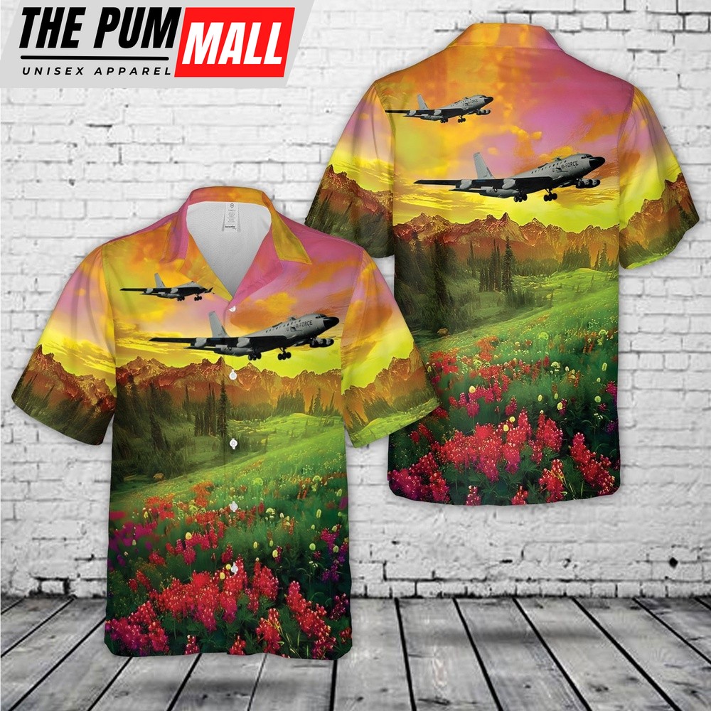 Air Force Hawaiian Shirt, US Air Force RC-135S Nancy Rae Wanda Belle Rivet Ball Hawaiian Shirt, Veteran Hawaiian Shirt