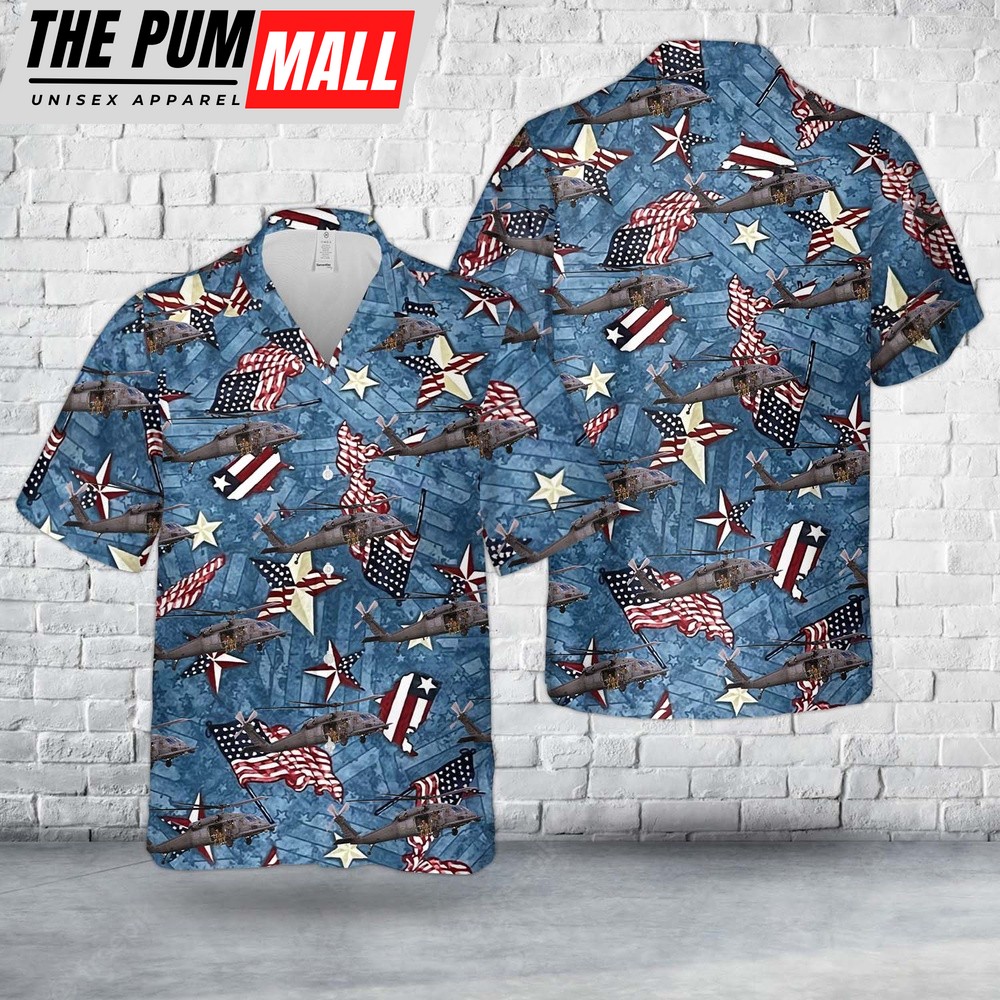 Air Force Hawaiian Shirt, US Air Force Sikorsky HH-60 Pave Hawk, 4th Of July Hawaiian Shirt, Veteran Hawaiian Shirt