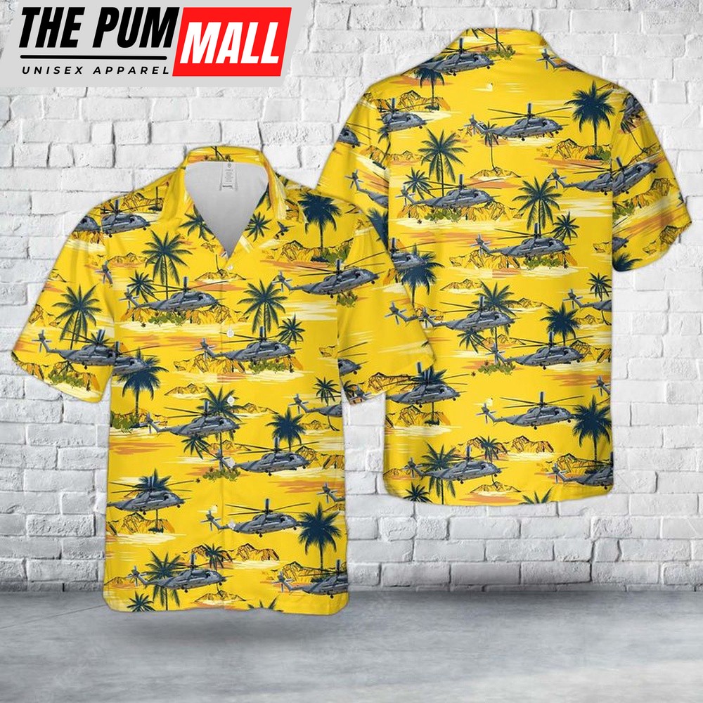Air Force Hawaiian Shirt, US Air Force Sikorsky MH-53M Pave Low IV 69-5796 Hawaiian Shirt, Veteran Hawaiian Shirt
