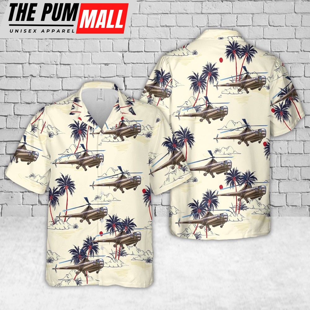 Air Force Hawaiian Shirt, US Air Force Sikorsky R-5S-51 Rescue Hawaiian Shirt, Veteran Hawaiian Shirt