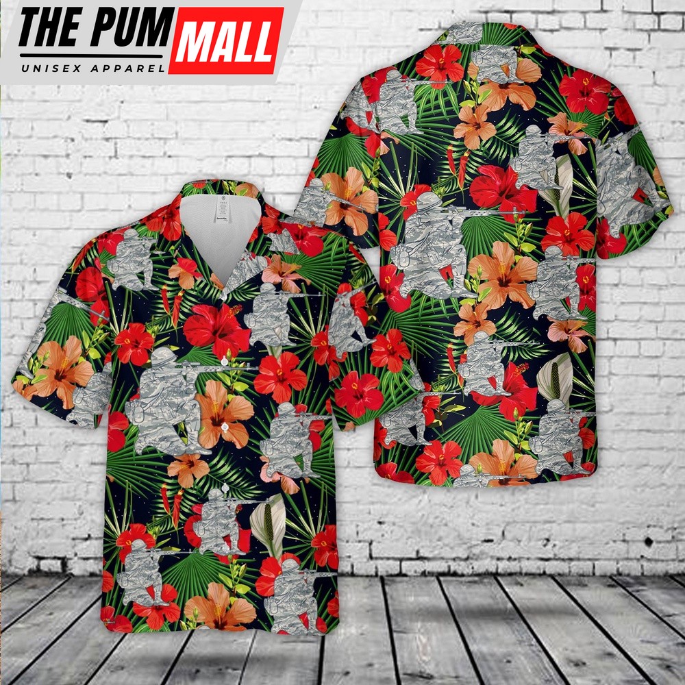 Air Force Hawaiian Shirt, US Air Force Solider Hawaii Shirt, Veteran Hawaiian Shirt