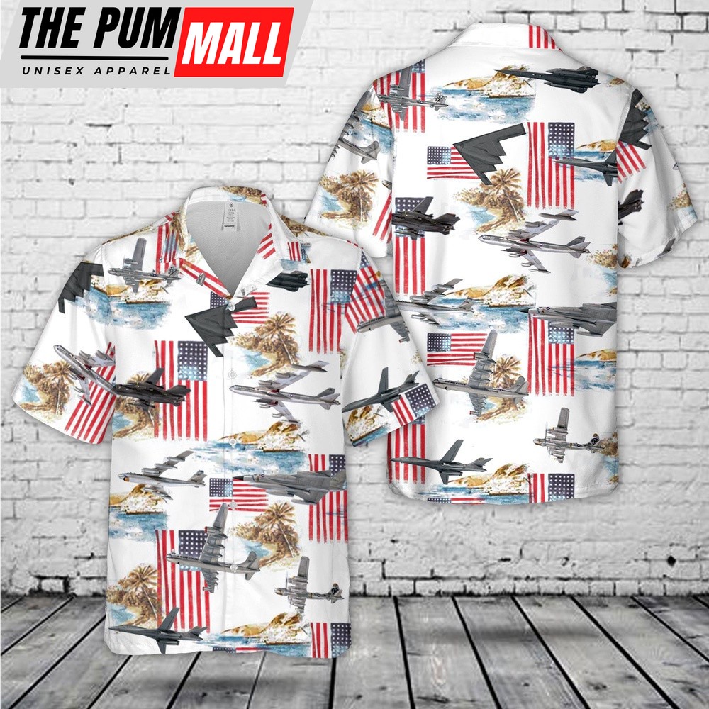 Air Force Hawaiian Shirt, US Air Force Strategic Airplane Bombers Hawaiian Shirt, Veteran Hawaiian Shirt