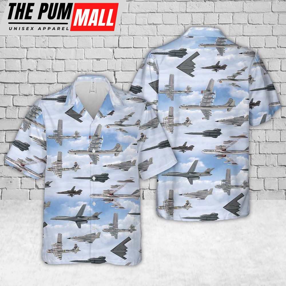 Air Force Hawaiian Shirt, US Air Force Strategic Bombers Hawaiian Shirt, Veteran Hawaiian Shirt