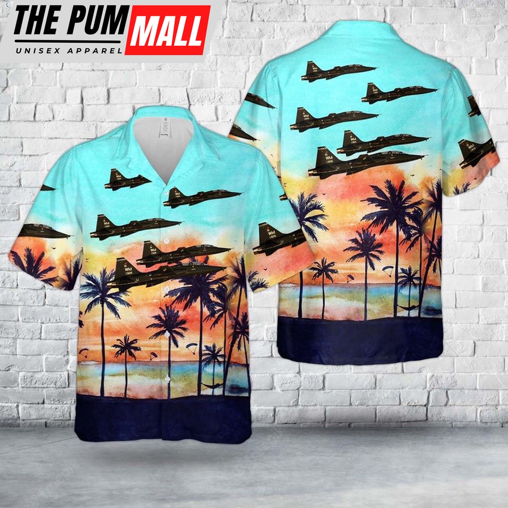 Air Force Hawaiian Shirt, US Air Force Whiteman AFB T-38 Hawaiian Shirt, Veteran Hawaiian Shirt