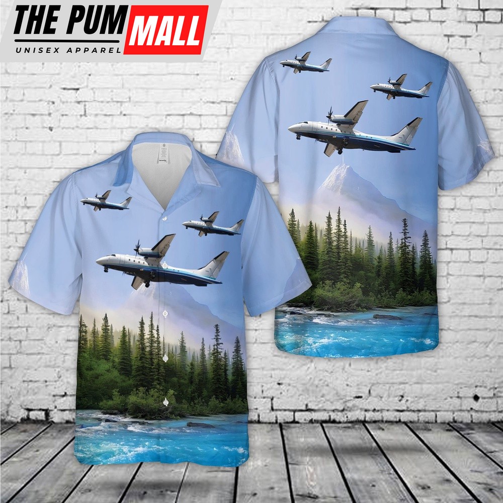 Air Force Hawaiian Shirt, USAF C-146A Wolfhound, Air Force Special Operations Command, #13075 Hawaiian Shirt, Veteran Hawaiian Shirt