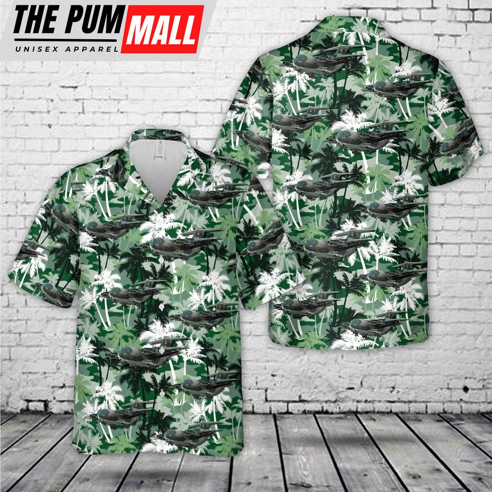 Air Force Hawaiian Shirt, USAF McDonnell Douglas YC-15 Hawaiian Shirt, Veteran Hawaiian Shirt