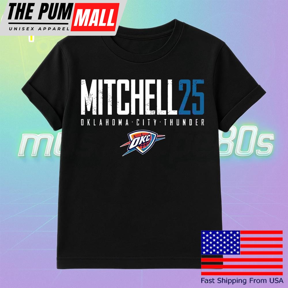 Ajay Mitchell 25 Oklahoma City Thunder Elite T Shirt