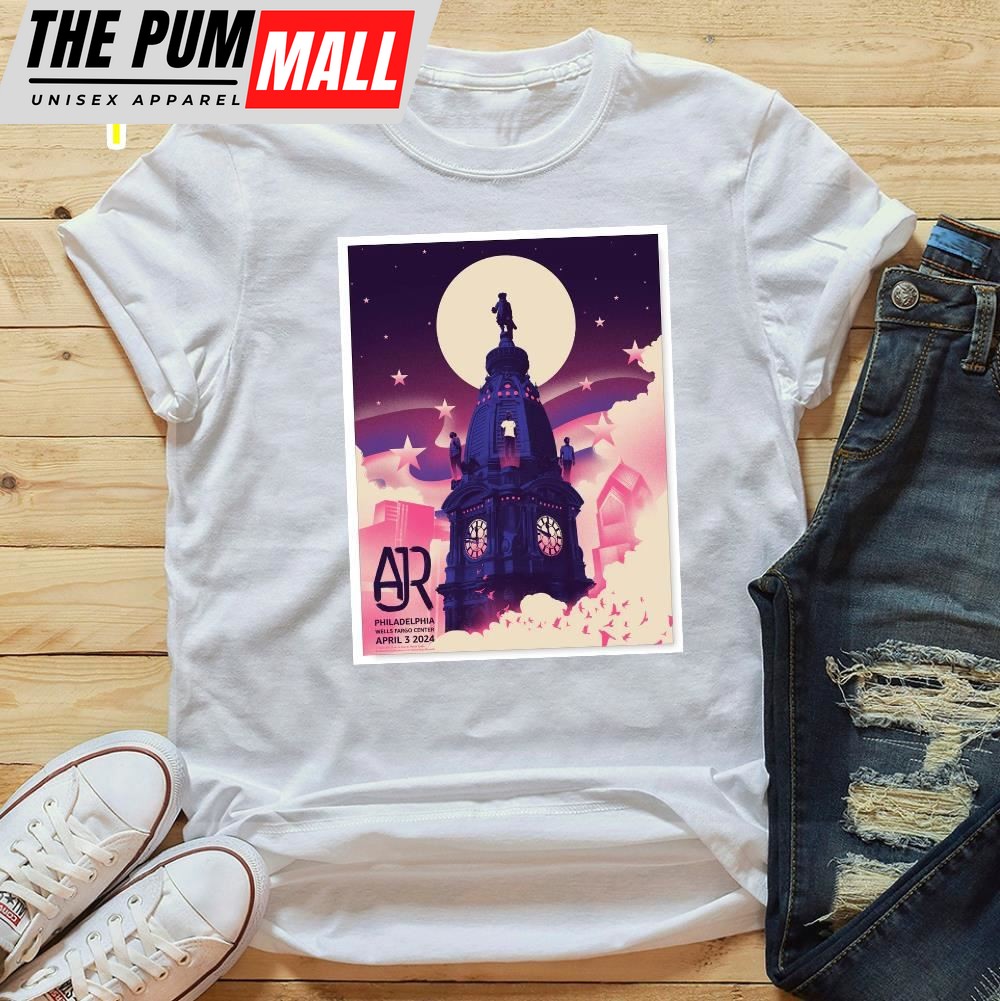 Ajr Concert Wells Fargo Center, Philadelphia, Pa April 3, 2025 T-Shirt